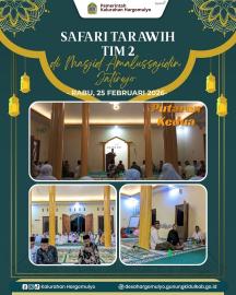 SAFARI TARAWIH TIM 2 PUTARAN KEDUA DI MASJID AMALUSSAJIDIN JATIREJO
